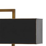 Настольная лампа прямоугольная с черным абажуром Strictness of Forms варинант исполнения - 1 | Loft Concept в Нижнем Новгороде