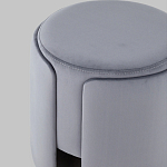 Пуф Alice Poof Grey Серый велюр варинант исполнения - 4 | Loft Concept в Нижнем Новгороде