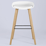 Барный стул на ножках из натурального дерева Boras White варинант исполнения - 3 | Loft Concept в Нижнем Новгороде