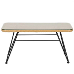 Журнальный столик с столешницей из ротанга и стекла Wicker Tabletop Under Glass варинант исполнения - 1 | Loft Concept в Нижнем Новгороде