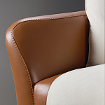 Элитарный современный диван Birmingham с кожаной спинкой варинант исполнения - 3 | Loft Concept в Нижнем Новгороде