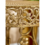 Столик приставной золотистый с орнаментом на столешнице Tanzania варинант исполнения - 7 | Loft Concept в Нижнем Новгороде