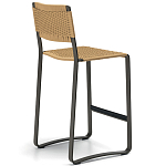 Дизайнерский стул с каркасом из металла с плетеными сиденьем и спинкой GREEN POINT Chair варинант исполнения - 15 | Loft Concept в Нижнем Новгороде