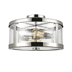 Потолочный светильник с цилиндрическим плафоном из прозрачного пузырькового стекла Feiss варинант исполнения - 1 | Loft Concept в Нижнем Новгороде