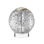 Настольная лампа с прозрачным шарообразным плафоном на цилиндрической подставке Crystal Globule варинант исполнения - 1 | Loft Concept в Нижнем Новгороде