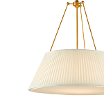 Подвесной светильник светодиодный с фактурным тканевым конусообразным абажуром White Fabric Lampshade варинант исполнения - 2 | Loft Concept в Нижнем Новгороде