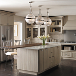 Подвесной светильник с рифленым стеклянным плафоном в форме шара Kichler варинант исполнения - 9 | Loft Concept в Нижнем Новгороде