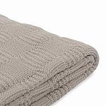 Плед из хлопка рельефной вязки бежево-серого цвета Waffle Comfort варинант исполнения - 2 | Loft Concept в Нижнем Новгороде
