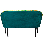 Диван двухместный из натурального бука зеленый с цветочным принтом Impressionism in Art варинант исполнения - 2 | Loft Concept в Нижнем Новгороде