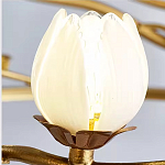 Люстра круглая с ветвистым каркасом и плафонами в виде лотосов Chandelier Lotus варинант исполнения - 1 | Loft Concept в Нижнем Новгороде