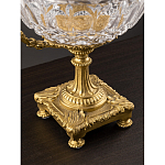 Чаша из рельефного стекла прозрачного цвета на бронзовой подставке Eden Garden варинант исполнения - 6 | Loft Concept в Нижнем Новгороде