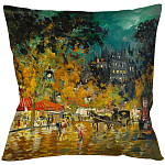 Подушка декоративная Париж Impressionism in Art варинант исполнения - 1 | Loft Concept в Нижнем Новгороде
