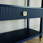 Стеллаж Elsa Dreams Blue со стеклянными полками и ящиком варинант исполнения - 2 | Loft Concept в Нижнем Новгороде