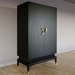 Платяной шкаф Elsa Dreams Black с 2-мя фасадами варинант исполнения - 2 | Loft Concept в Нижнем Новгороде