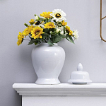 Ваза белая с крышкой однотонная Chinoiserie Ceramics варинант исполнения - 6 | Loft Concept в Нижнем Новгороде