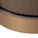 Кресло вращающееся черно-золотая рогожка Julia Armchair Golden Belt варинант исполнения - 5 | Loft Concept в Нижнем Новгороде