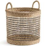 Круглая плетеная корзина Renee Wicker Basket варинант исполнения - 1 | Loft Concept в Нижнем Новгороде
