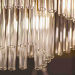 Люстра подвесная овальная со стеклянными трубками Nembus варинант исполнения - 3 | Loft Concept в Нижнем Новгороде