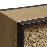 Тумба 2 ящика с подсветкой на рельефном фасаде Warm Industrial варинант исполнения - 5 | Loft Concept в Нижнем Новгороде