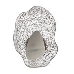 Бра с рельефным волнообразным стеклянным плафоном и вставкой из мрамора Liquid Stone варинант исполнения - 6 | Loft Concept в Нижнем Новгороде