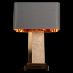 Настольная лампа с основанием из натурального камня c серым прямоугольным абажуром Lapis Tiburtinus варинант исполнения - 4 | Loft Concept в Нижнем Новгороде