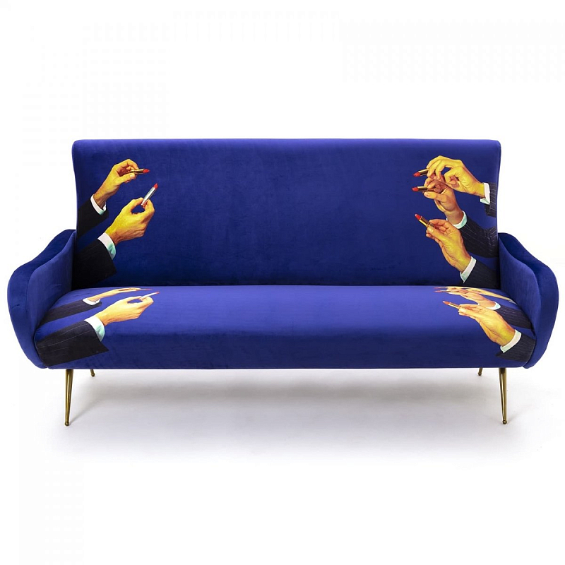 Диван Seletti Sofa Three Seater Lipsticks Фиолетовый в Нижнем Новгороде | Loft Concept 