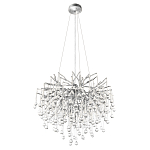 Люстра подвесная с прозрачными стеклянными подвесками в форме капель Диаметр 60 см Droplet Chandelier варинант исполнения - 12 | Loft Concept в Нижнем Новгороде