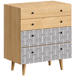 Комод с принтом на ящиках Elise Chest of Drawers варинант исполнения - 11 | Loft Concept в Нижнем Новгороде