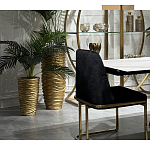 Стул обеденный велюровый черный с золотым каркасом Nobility варинант исполнения - 6 | Loft Concept в Нижнем Новгороде