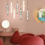 Подвесной светильник из дымчатого стекла цилиндрической формы с чёрным металлическим основанием Hiding secrets варинант исполнения - 9 | Loft Concept в Нижнем Новгороде