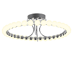 Люстра кольцевая потолочная с круглыми плафонами белого цвета PEARLS Suspension 60 варинант исполнения - 1 | Loft Concept в Нижнем Новгороде