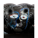Кресло "Баския и Уорхол" Basquiat Warhol graffiti chair натуральная кожа варинант исполнения - 7 | Loft Concept в Нижнем Новгороде