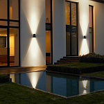 Уличный настенный светильник светодиодный конусообразной формы черного цвета из металла Urban Minimalist варинант исполнения - 6 | Loft Concept в Нижнем Новгороде