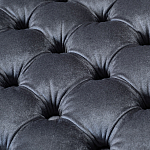 Пуф велюровый серый с каретной стяжкой Perennially варинант исполнения - 2 | Loft Concept в Нижнем Новгороде