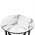 Стол обеденный раздвижной со столешницей белый мрамор Magali варинант исполнения - 6 | Loft Concept в Нижнем Новгороде