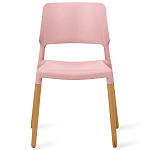 Пластиковый стул на ножках из массива бука Ferret Pink варинант исполнения - 2 | Loft Concept в Нижнем Новгороде
