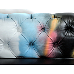 Диван в Лофт Честерфильд граффити из винтажной кожи GRAFFITI PARA Chesterfield варинант исполнения - 5 | Loft Concept в Нижнем Новгороде