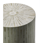 Круглый приставной столик с инкрустацией RADIAL BONE INLAY SIDE TABLE варинант исполнения - 1 | Loft Concept в Нижнем Новгороде