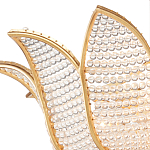 Люстра в форме тюльпана с лепестками из прозрачных стеклянных бусин Hanging Flowers варинант исполнения - 1 | Loft Concept в Нижнем Новгороде