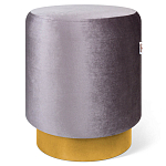 Пуф фиолетовый велюр на золотом металлическом основании Golden Belt варинант исполнения - 1 | Loft Concept в Нижнем Новгороде