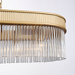 Люстра подвесная овальная со стеклянными трубками Длина 100 см Nembus варинант исполнения - 3 | Loft Concept в Нижнем Новгороде