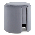 Пуф Alice Poof Grey Серый велюр варинант исполнения - 1 | Loft Concept в Нижнем Новгороде
