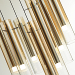 Люстра каскадная с 7-ю цилиндрическими плафонами из стекла Luminous Cylinders варинант исполнения - 5 | Loft Concept в Нижнем Новгороде