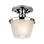 Потолочный светильник для ванных комнат с плафоном из прессованного фактурного стекла Quoizel варинант исполнения - 1 | Loft Concept в Нижнем Новгороде