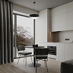 Подвесной светильник круглый черного цвета из металла  Vita Cuna варинант исполнения - 7 | Loft Concept в Нижнем Новгороде