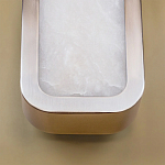 Бра в металлическом корпусе с рассеивателем из бежевого алебастра Cryptocrystalline Stone варинант исполнения - 4 | Loft Concept в Нижнем Новгороде