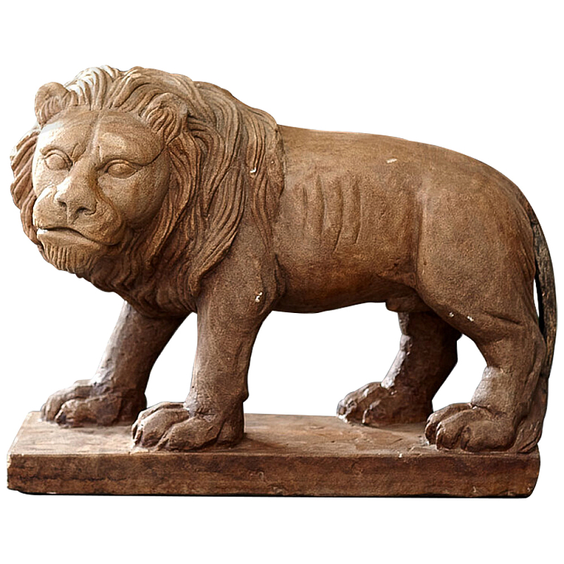 Каменная статуэтка в виде льва Indian Lion Statue Коричневый в Нижнем Новгороде | Loft Concept 