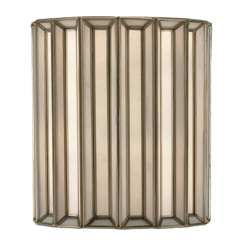 Бра настенное с фактурным каркасом Soft Glow Lamps Молочный Латунь в Нижнем Новгороде | Loft Concept 