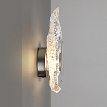 Бра с рельефным волнообразным стеклянным плафоном и вставкой из мрамора Liquid Stone варинант исполнения - 7 | Loft Concept в Нижнем Новгороде