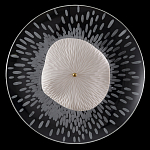 Бра с белым рельефным плафоном и стеклом с рисунком FLOW варинант исполнения - 3 | Loft Concept в Нижнем Новгороде